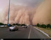 وقوع طوفان شن در شرق کرمان